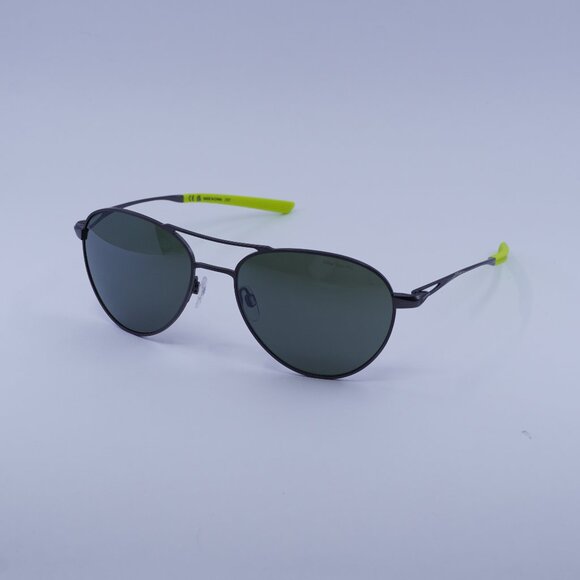 NIKE ACE DRIVER I EV24041 907 Sunglasses Gunmetal Aviator Frame, Green Lenses - Picture 1 of 9